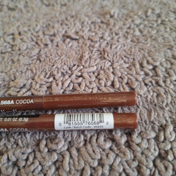 2 PK L.A. Colors Auto Lip Liner Shea Butter Enriched COCOA Brown CAL568A - Picture 3 of 5